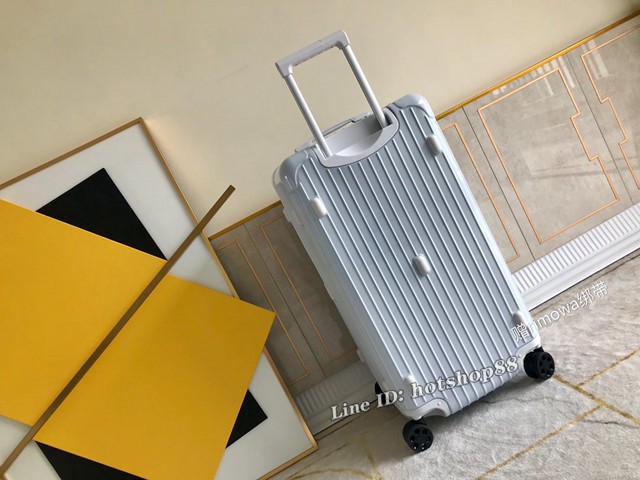 RIMOWA行李箱方胖子四輪拉杆箱 全新色彩系列 型號90043 日默瓦PC拉鏈箱 gdx1197